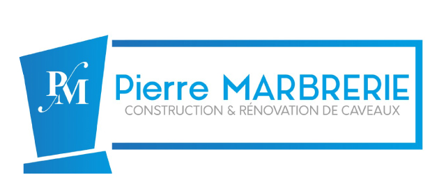 Pierre Marbrerie Marbrerie Funeraire Pouzilhac Logo